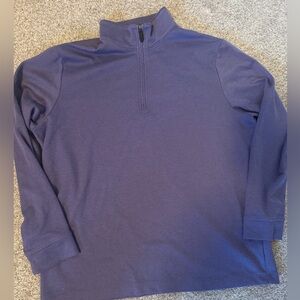 Vineyard Vines Men's Purple On The Go Zip-Up Sweater